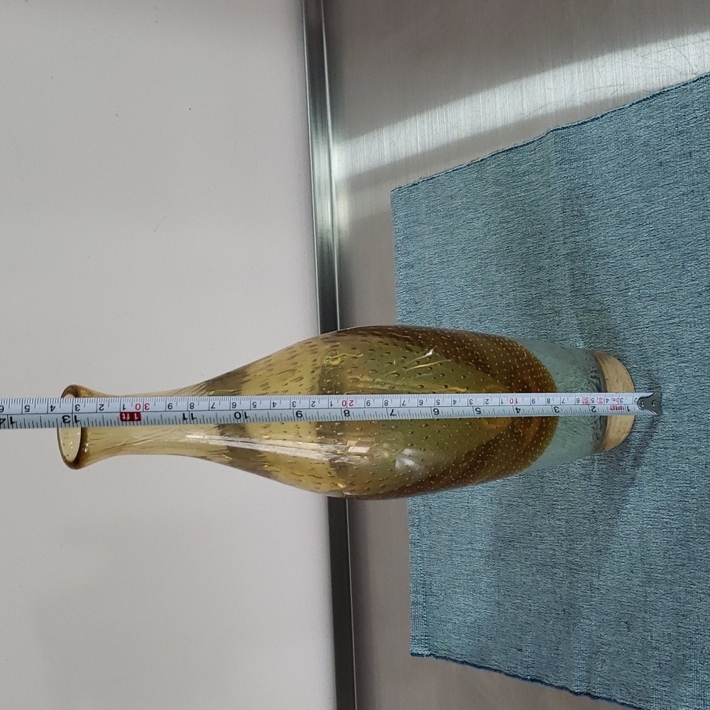 Vintage glass vase with pattern - Picture 3 of 6
